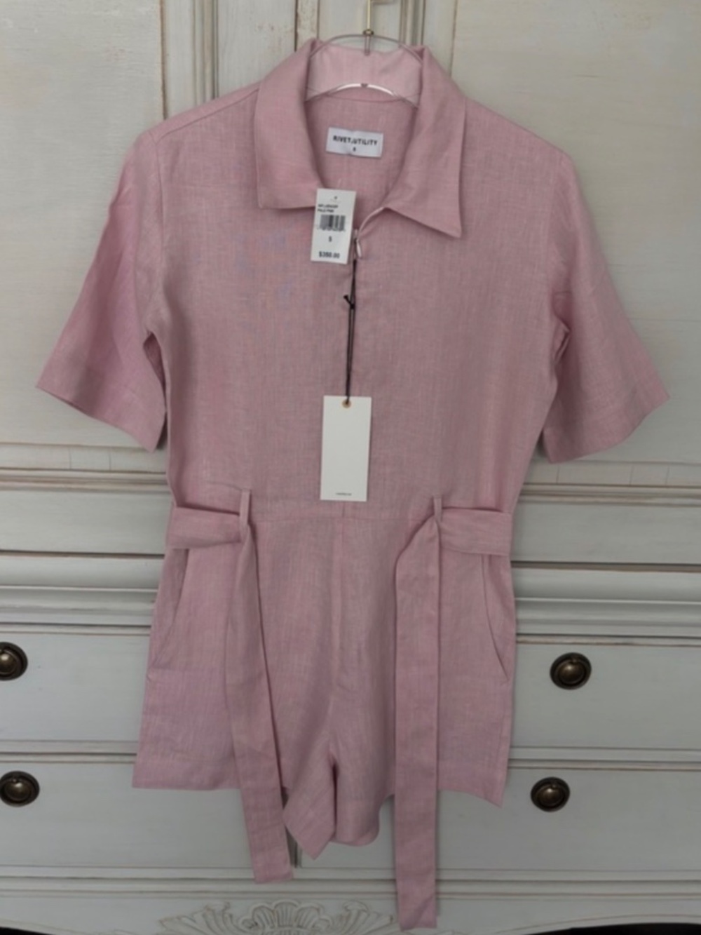 Linen Romper by RIVET UTILITY - Picture 2 of 12